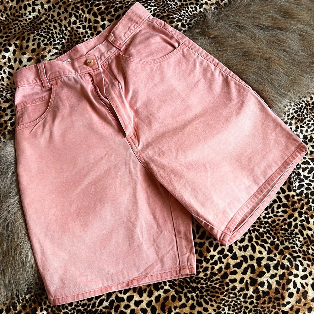 UNICORN FAIR [RARE] Vintage 80s High-Waist Shorts in Peach Pink ⋆ PRE-LOVED ⋆